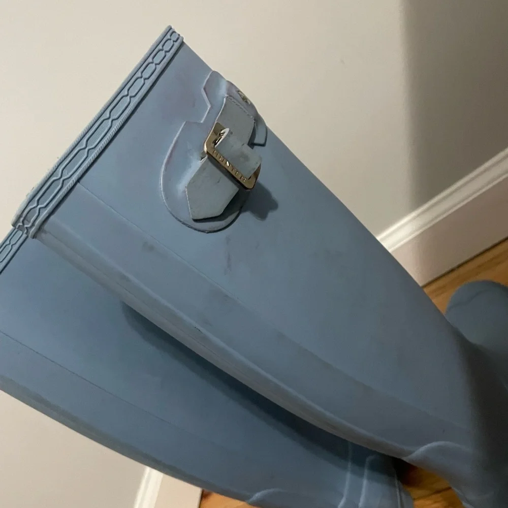 Light/Carolina Blue Packable Hunter Rain Boots - Picture 7 of 8